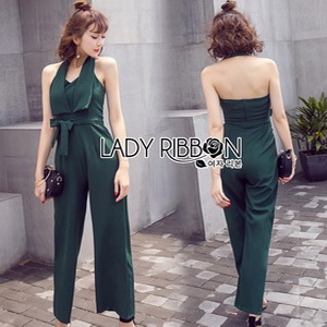 Lady Ribbon Fiona Chic Dark Green Jumpsuit
