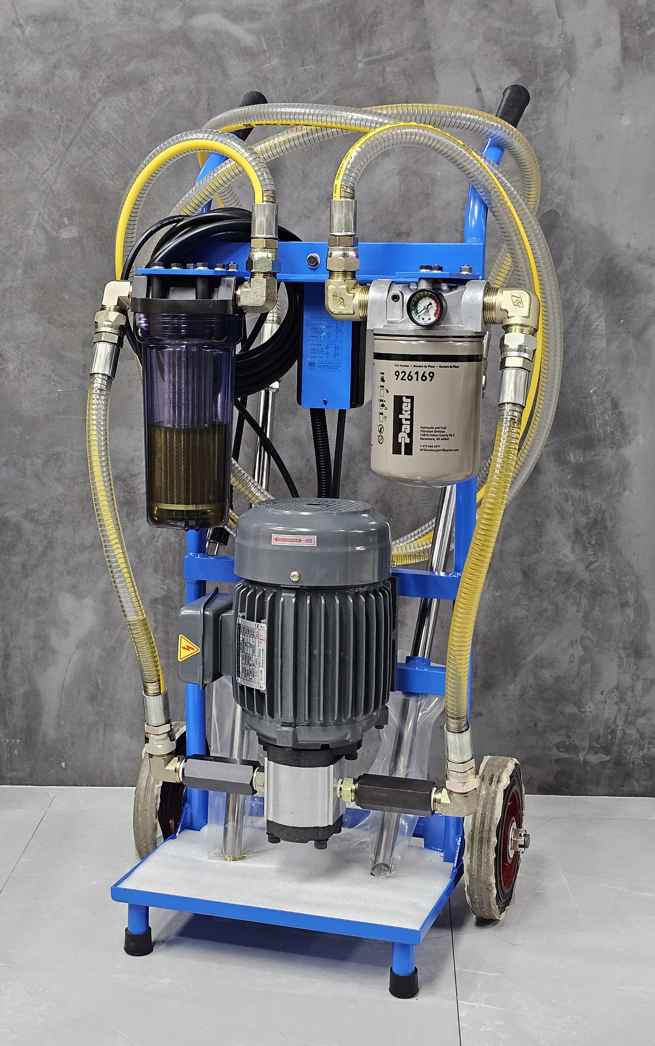 Filter Cart รถดูดกรองน้ำมันไฮดรอลิค รุ่นแสตนดาร์ด 2 กรอง (150+10 ไมครอน)