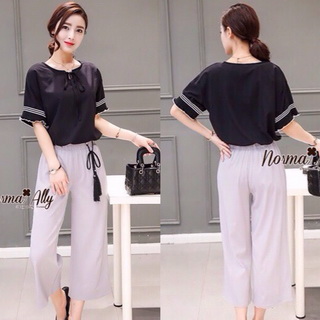 Lady Ribbon Online เสื้อผ้าออนไลน์ขายส่ง Normal Ally เสื้อผ้า,NA02220816 🎉Normal Ally Present cusual shirt and pant and asia style belt🎉 (เสื้อ + กางเกง, เข็มขัด)