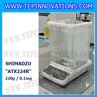 เครื่องชั่งอ่านค่าละเอียดสูงรุ่น ATX224R พิกัด 220g x 0.0001g เครื่องชั่ง 220 กรัม เครื่องชั่งน้ำหนัก 220g เครื่องชั่งละเอียดสูง 220g เครื่องชั่งน้ำหนัก 220g เครื่องชั่งทศนิยม 4 ตำแหน่ง ตาชั่ง 220g เครื่องชั่งยี่ห้อ SHIMADZU รุ่น ATX224R