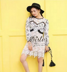 ผ้า chiffon จั้มปลายแขนตัดต่อกระโปรง