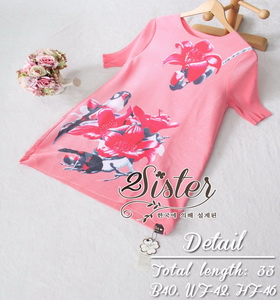 Dressเสื้อผ้าแฟชั่นเกาหลี Dressมินิเดรสลุคเก๋ๆ เนื้อผ้าเกรดดีอัด ย่นยืดหยุ่น