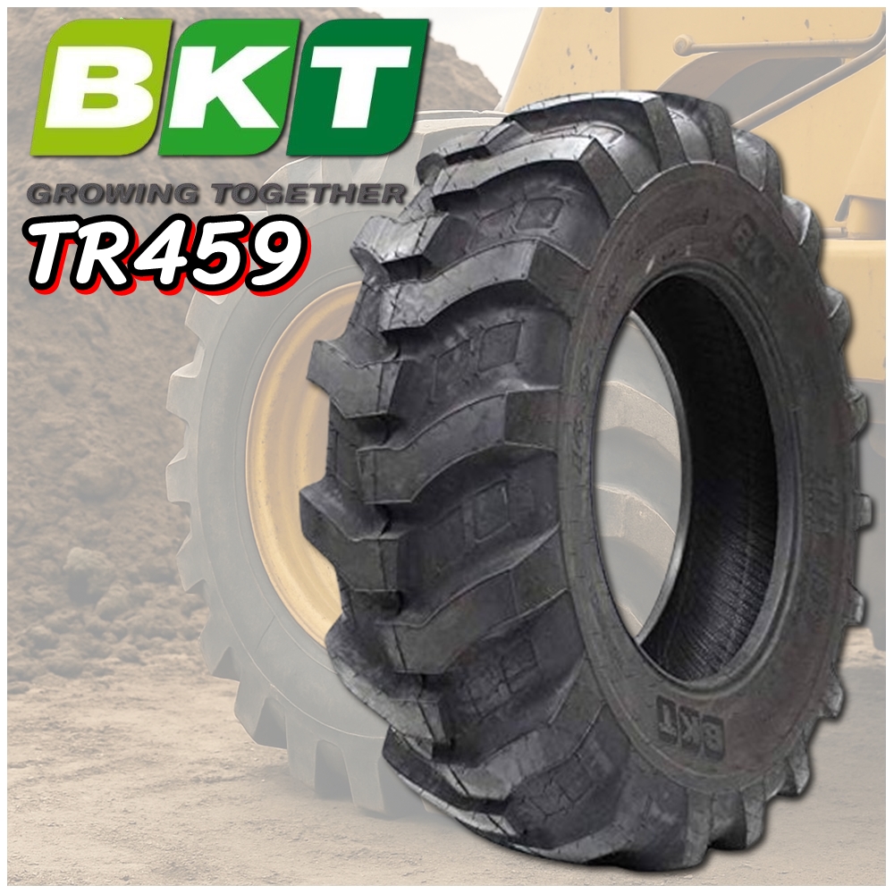 ยางรถอุตสาหกรรม รถตัก รถเกรด ขนาด 16.9-24 รุ่น TR459 ชนิด TL 12PR ยี่ห้อ BKT