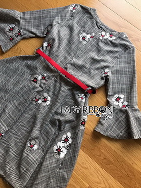 Smart Casual Flower Lady Ribbon Dress