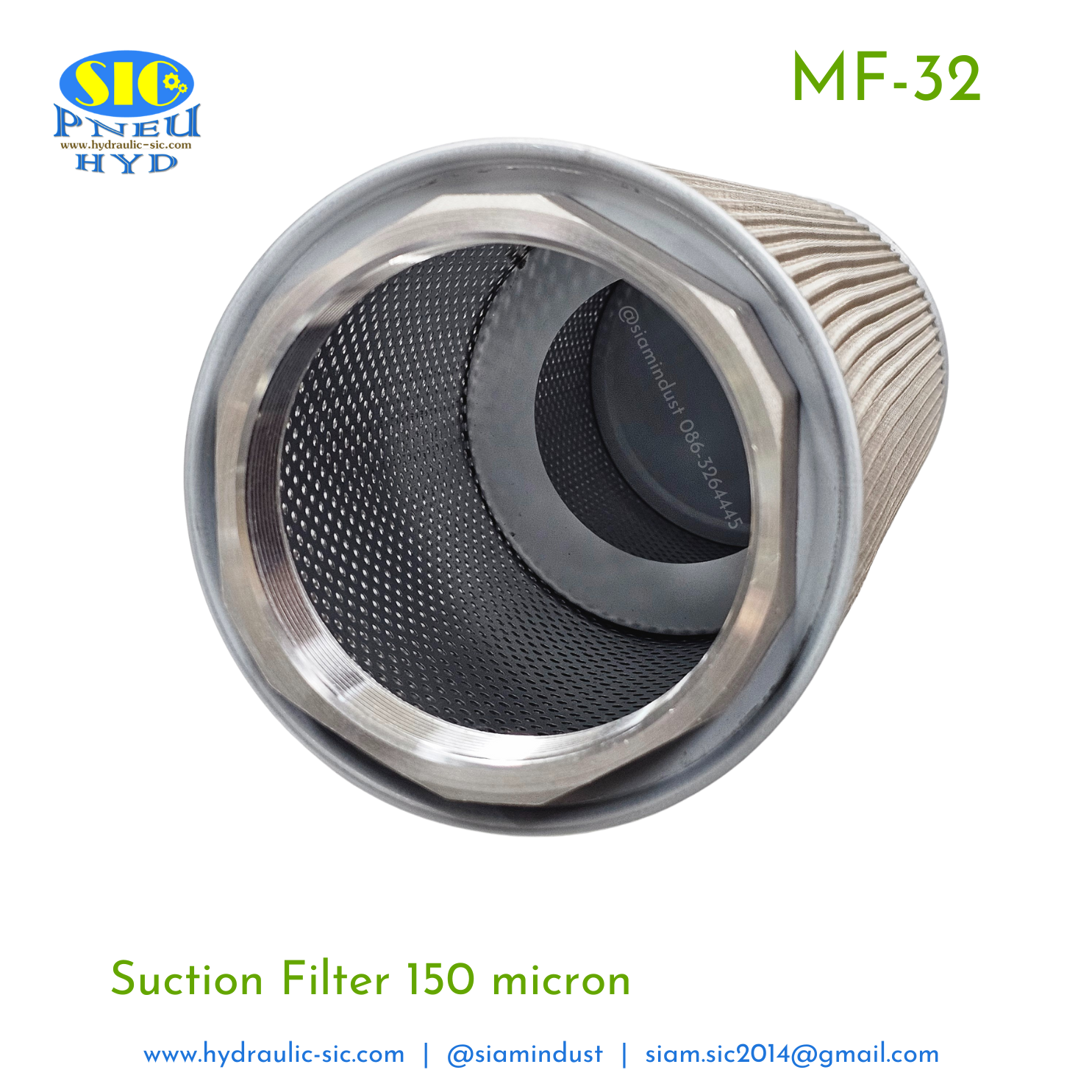 MF-20,MF-24,MF-32 กรองไฮดรอลิค กรองขาดูด Suction Filter : POKE
