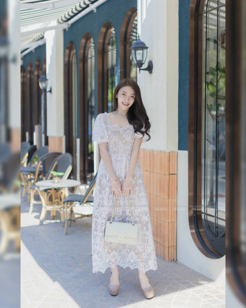 เดรสซิปหลังแขนตุ๊กตาใส่ไปวัดทำบุญ