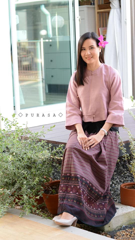 เสื้อไทลื้อผ้าลินิน