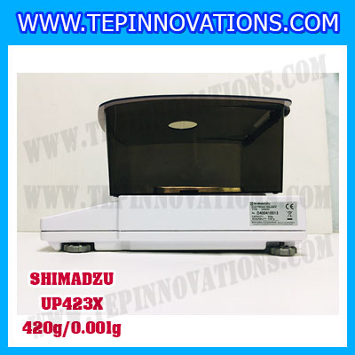 เครื่องชั่งดิจิตอล ทศนิยม 3 ตำแหน่ง รุ่น UP423X 420gx0.001g เครื่องชั่งละเอียดสูง420g เครื่องชั่งน้ำหนัก420g ตาชั่ง420กรัม พิกัดน้ำหนัก 420g ความละเอียด 0.001g ยี่ห้อ SHIMADZU รุ่น UP423X