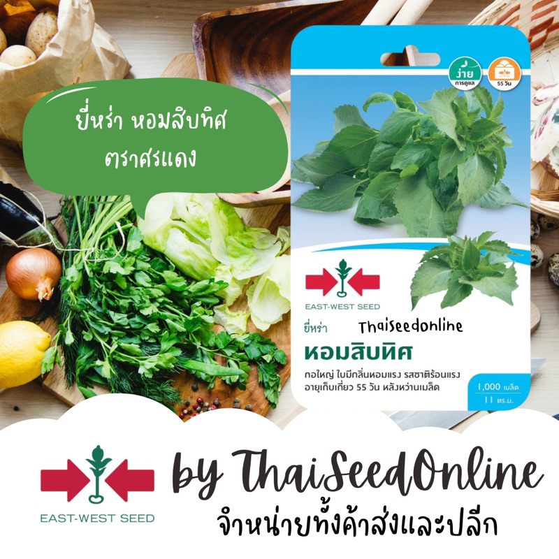 Sorndang(ศรแดง) GGEW เมล็ดพันธุ์ ยี่หร่า หอมสิบทิศ ประมาณ 1,000 เมล็ด ตราศรแดง 7/2569
