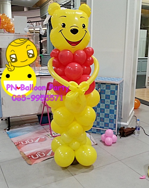 เสาลูกโป่งการ์ตูน หัวเสาลูกโป่งการตููน ความสูง 1.60 เมตร