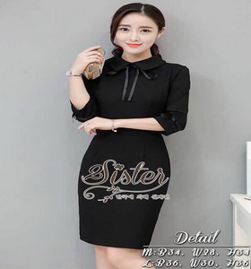 เสื้อผ้าแฟชั่นลดราคา ชุดเดรสโพลีเอเตอร์ เกรด A