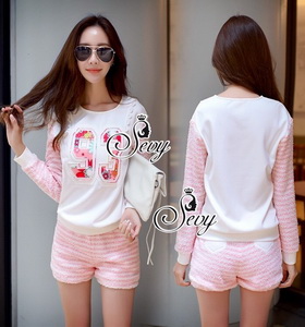 เสื้อหนาวแขนยาวดีไซด์น่ารัก ลุคแฟชั่นเกาหลี