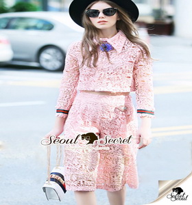 เสื้อผ้าแฟชั่นเกาหลีงานเซ็ทเก๋ๆ หวานๆ งานสวยด้วยโทนสีชมพูโอรส