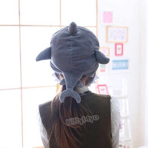 หมวกฉลาม ผ้า ทั้งเท่ห์ทั้งน่ารัก ขนาดฟรีไซส์ ใส่ได้ทุกเพศ ทุกวัย แฟชั่นวัยรุ่นสไตล์ ปัญ BNK48 ญี่ปุ่น เกาหลี คอสเพลย์ เหมาะกับการใส่ไปเที่ยว และงานจับมือมากๆ