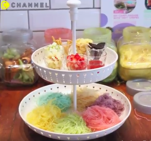 จานเสิร์ฟ 2 ชั้น, ขาว