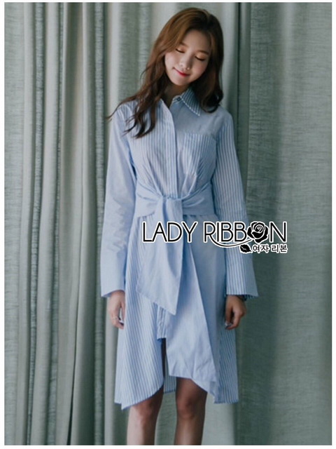 Twisted Cotton Dress เดรสผ้าคอตตอนลายทางสลับลาย