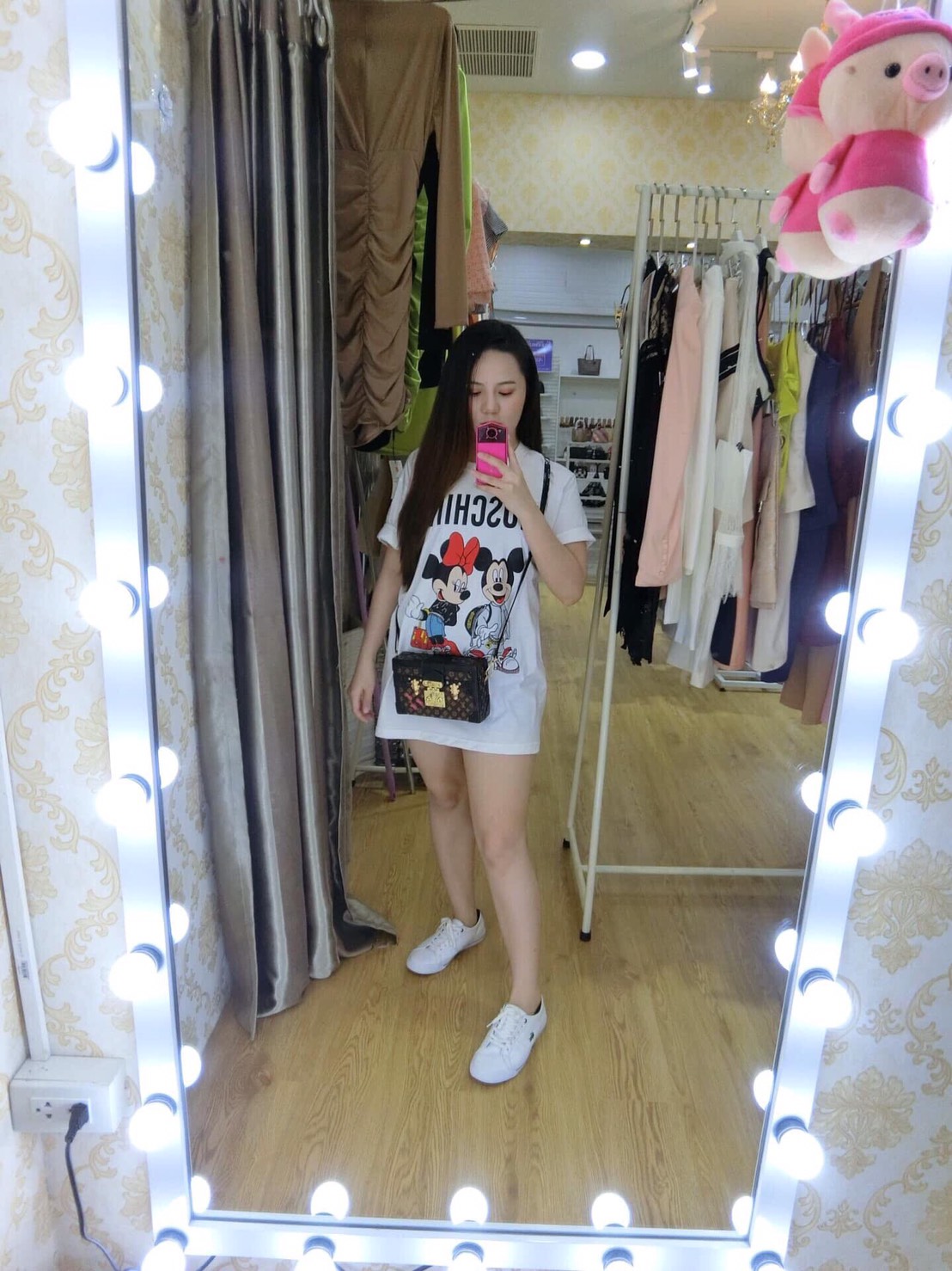 กระจกส่องเต็มตัว กระจกมีไฟ (กรอบเล็ก) - 80 x 180 cm. (รุ่นแขวนผนัง)