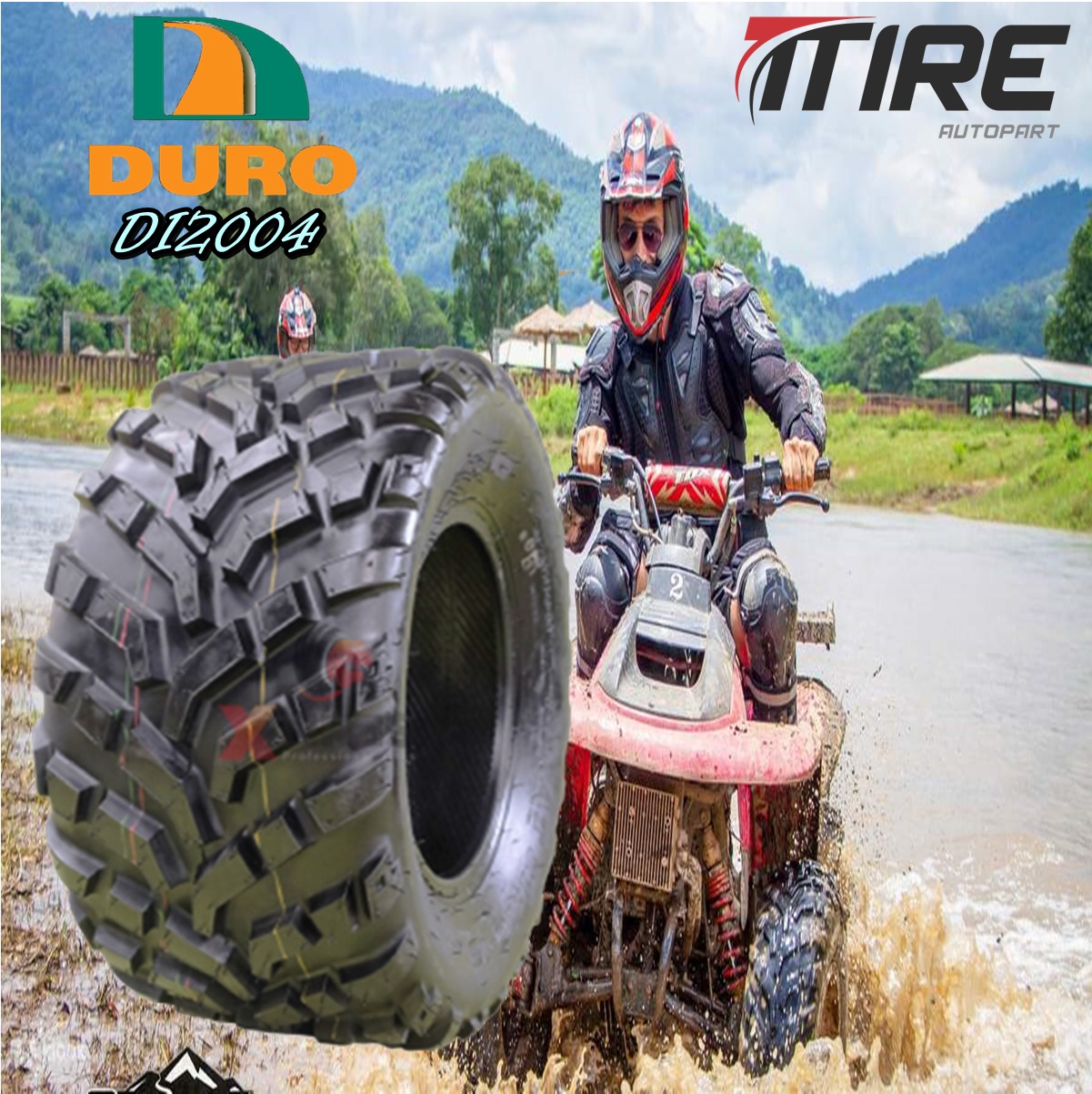 ยางรถเอทีวี ขนาด 21X10.00-10 รุ่น DI2004 4PR ยี่ห้อ Duro