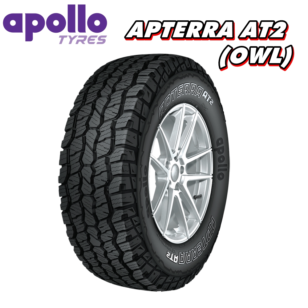 ยางรถยนต์ 265/70R16 ,265/65R17 ,265/60R18 รุ่น APTERRA AT2 (OWL) ยี่ห้อ APOLLO (แถมจุ๊บลม)