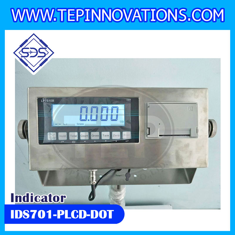หน้าจอเครื่องชั่งยี่ห้อ SDS รุ่น IDS701-PLCD-DOT อะไหล่เครื่องชั่ง หัวอ่านเครื่องชั่ง