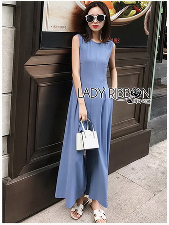 Plain Jumpsuit Lady Ribbon ขายจัมป์สูทแขนกุด