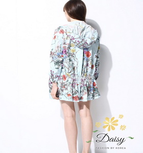 เสื้อพิมพ์เสื้อผ้าแฟชั่นเกาหลีสวยๆลายดอกไม้ผ้าพริ้วๆ