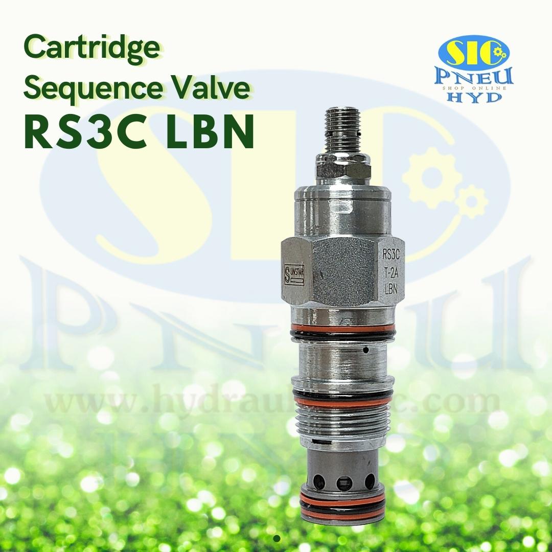 RS3C-T2A-LBN Cartridge Sequence Valve เทียบ SUN Hydraulic รุ่น RSFC-LBN