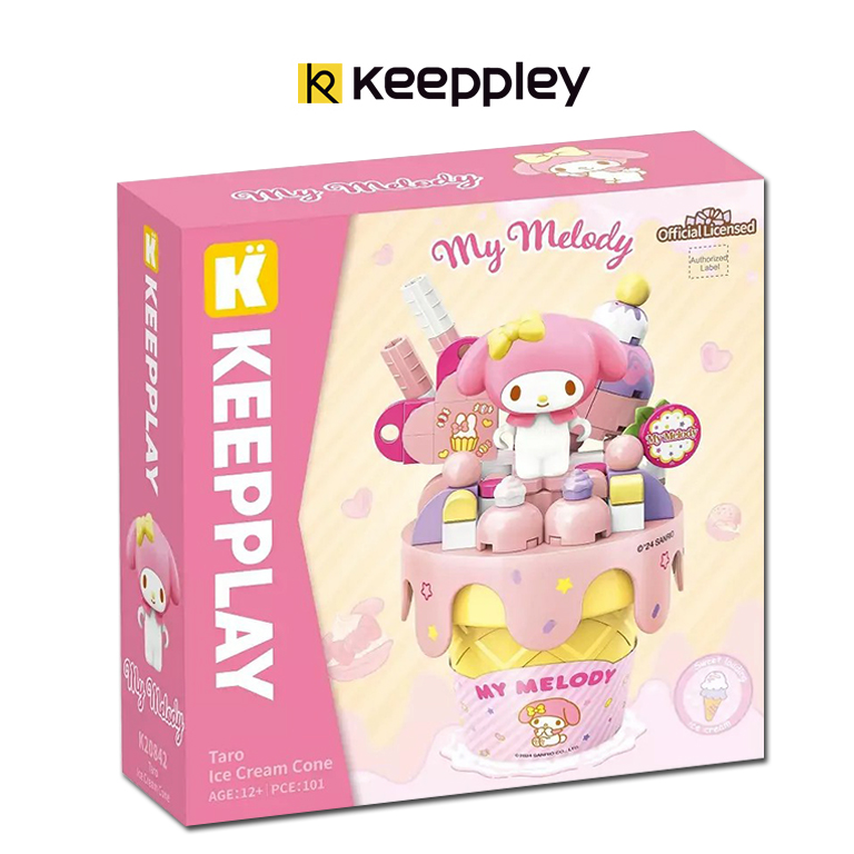 (สินค้าลิขสิทธิ์แท้) ชุดตัวต่อการ์ตูน My Melody x Keeppley