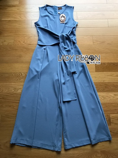 Plain Jumpsuit Lady Ribbon ขายจัมป์สูทแขนกุด