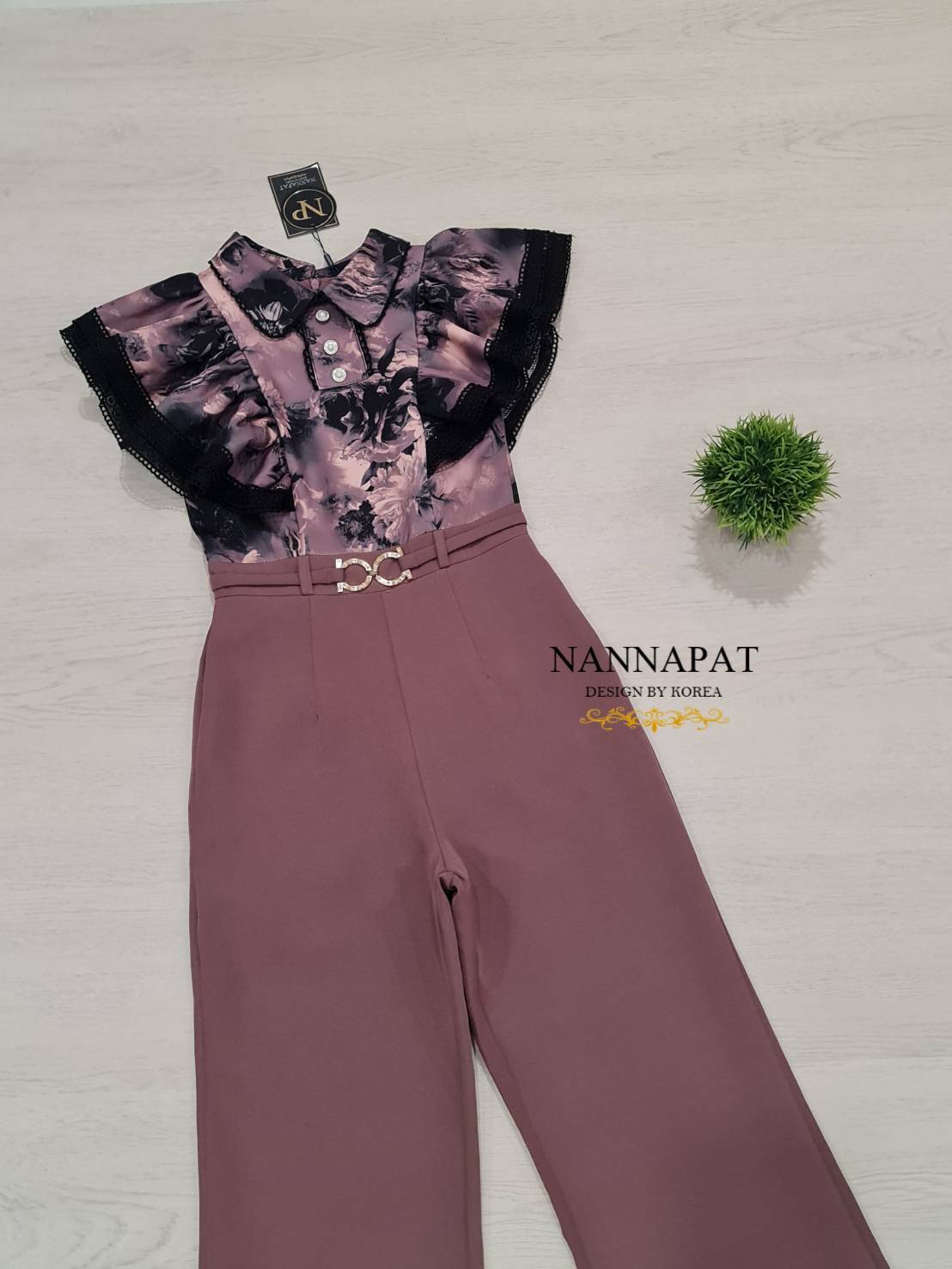 จั้มสูทผ้าหนานุ่มมีซับใน