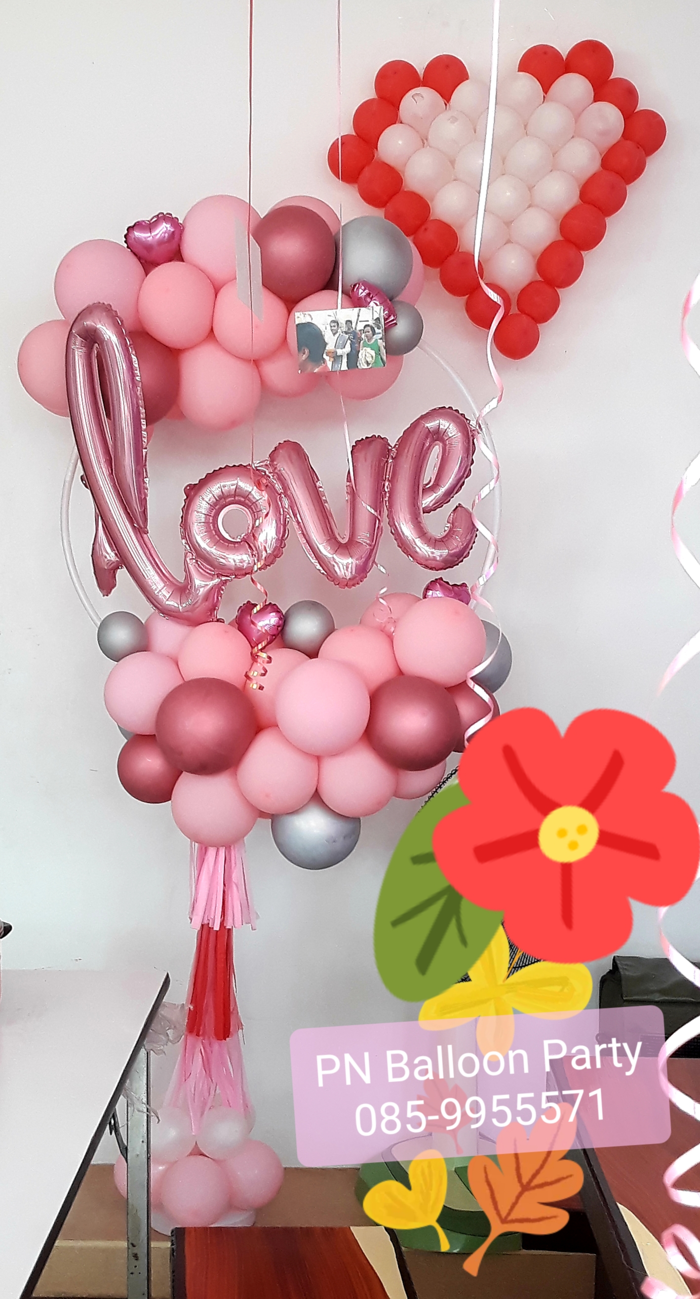เสาลูกโป่งวงกล Balloon Stand ลูกโป่งงานปาร์ตี้ งานวันเกิด งานรื่นเริง สำเนา