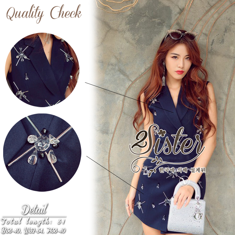 Navy Beauty Stylish Eelgant Dress