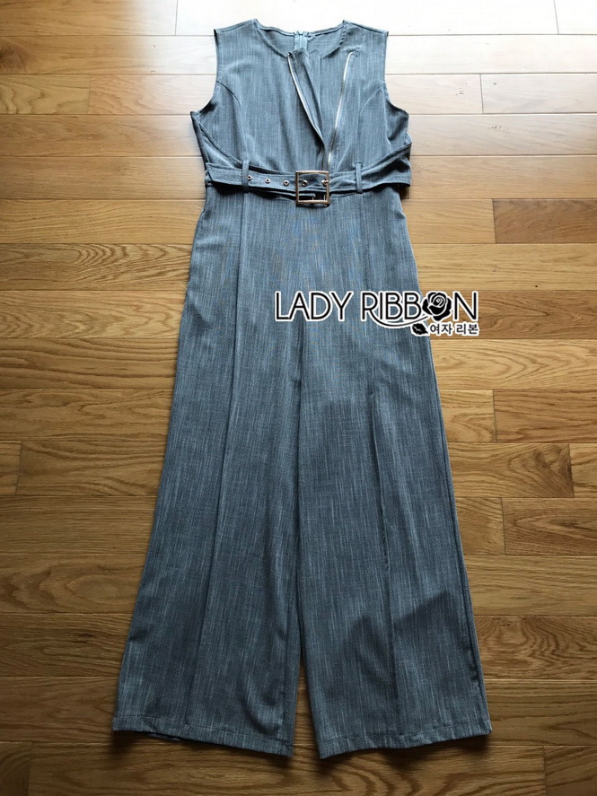 Jumpsuit with Belt Lady Ribbon ขายจัมป์สูท