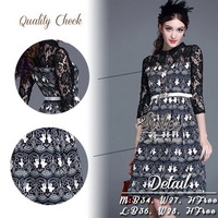 ST10310716 🍀สินค้าพร้อมส่ง🍀 한국에 의해 설계된 2Sister Made, Eastern Style Dress with Belt เดรสลุคเรียบหรู เนื้อผ้าผสมsilkหนาเกรดดี พิมพ์