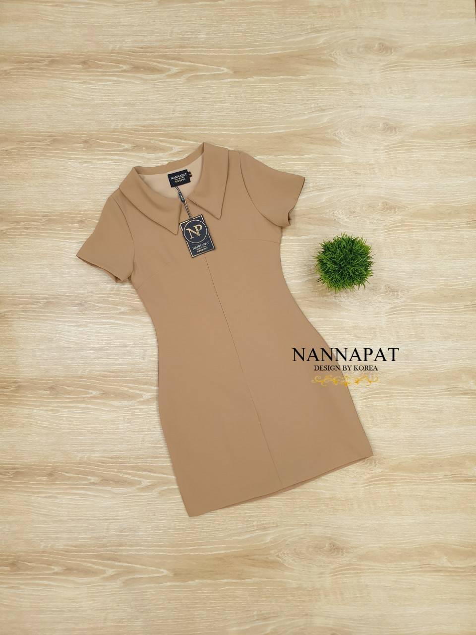 ชุดเดรสผ้าเนื้อดีนุ่มใส่สบาย มีซับใน