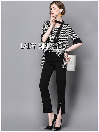 Lady Poppy Minimal Chic Striped
