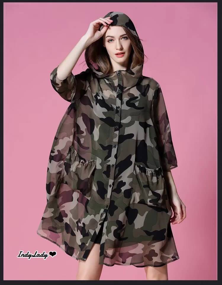 เสื้อคลุมฮู๊ทแขนยาว