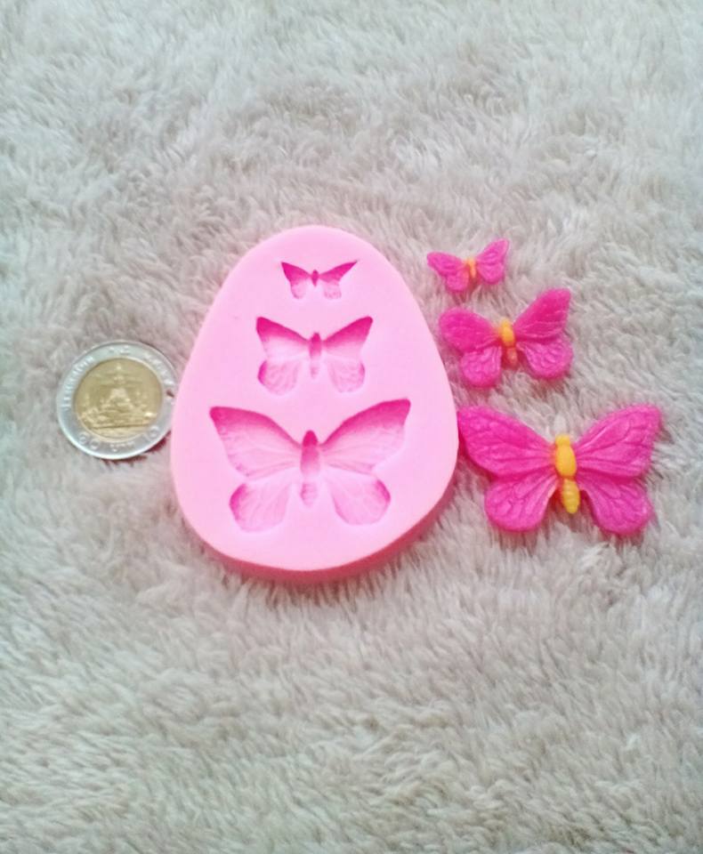 โมลซิลิโคน ผีเสื้อสามไซส์