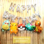Setวันเกิด ลูกโป่งโปเกมอน ปิกาจู Pikachu Balloons