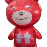 ลูกโป่งหมีสีแดง ขนาดจัมโบ้ Red Bear Large Foil Balloon