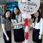 ลูกโป่งกริตเตอร์ 30 นิ้ว สีโรสโกลด์ Rose-gold color balloon