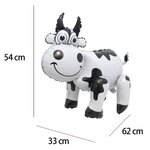 ลูกโป่งวัว 4D ยืนตั้งพื้นได้ Cow ANIMAL Balloons standing