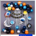 Set วันเกิด ลูกโป่งอวกาศ Space Balloons