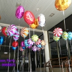 ลูกโป่งทรงกลม อมยิ้ม ขนาด18 นิ้ว อัดแก๊สฮีเลียม