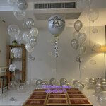 รีวิว ลูกโป่งกลิตเตอร์สีเงิน ลูกโป่งฟองอากาศ ลูกโป่งฟองสบู่