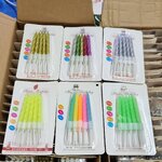 เทียนวันเกิด 6แพ็ค*10แท่ง/แพ็ค ประดับเค้ก ปักเค้ก เค้กวันเกิด เจริญ12 j12