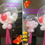 ลูกโป่งใสบับเบิ้ลงานอเมริกา ใสแจ๋ว ลอยนาน7-14 วัน พร้อมฐานฟรุ้งฟริ๊ง