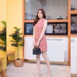 เดรสสูทผ้าสูทกระดุมหน้า