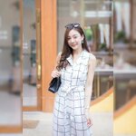 จั้มสูทลายตารางคลาสสิค