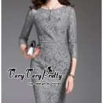 เดรสผ้าลูกไม้สไตล์งานแบรนด์ เนื้อผ้าลูกไม้